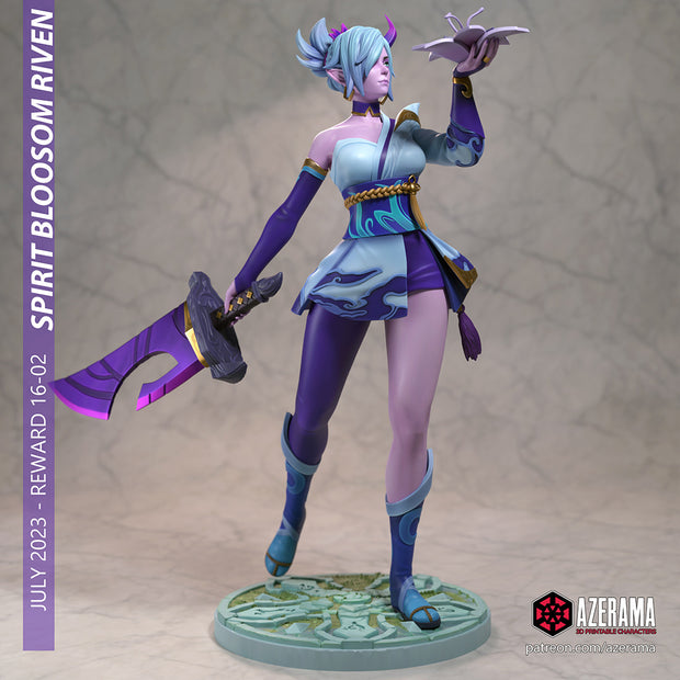 Riven | Pin-Up Statue Fan Art Miniature Unpainted | Azerama