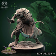 Rot Priest Miniatures | Verminhorde | Fantasy Tabletop Miniature | Mammoth Factory TabletopXtra