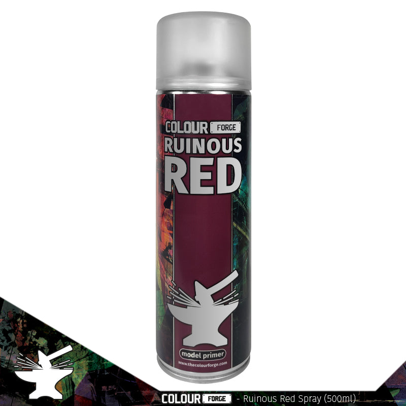 Ruinous Red | Colour Forge | Matt Spray Primer TabletopXtra