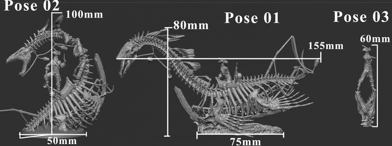 Rum and Bones (Pose 1) | Legends of the Dino Tamer: Chapter One | Fantasy Miniature | Mini Monster Mayhem TabletopXtra