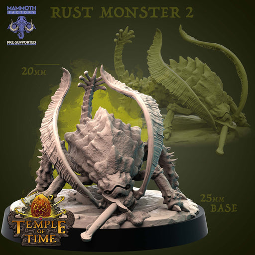 Rust Monster B | Temple of Time | Fantasy Tabletop Miniature | Mammoth Factory TabletopXtra