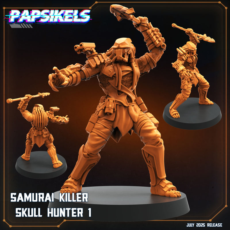 Samurai Killer Skull Hunter Miniatures | Papsikels