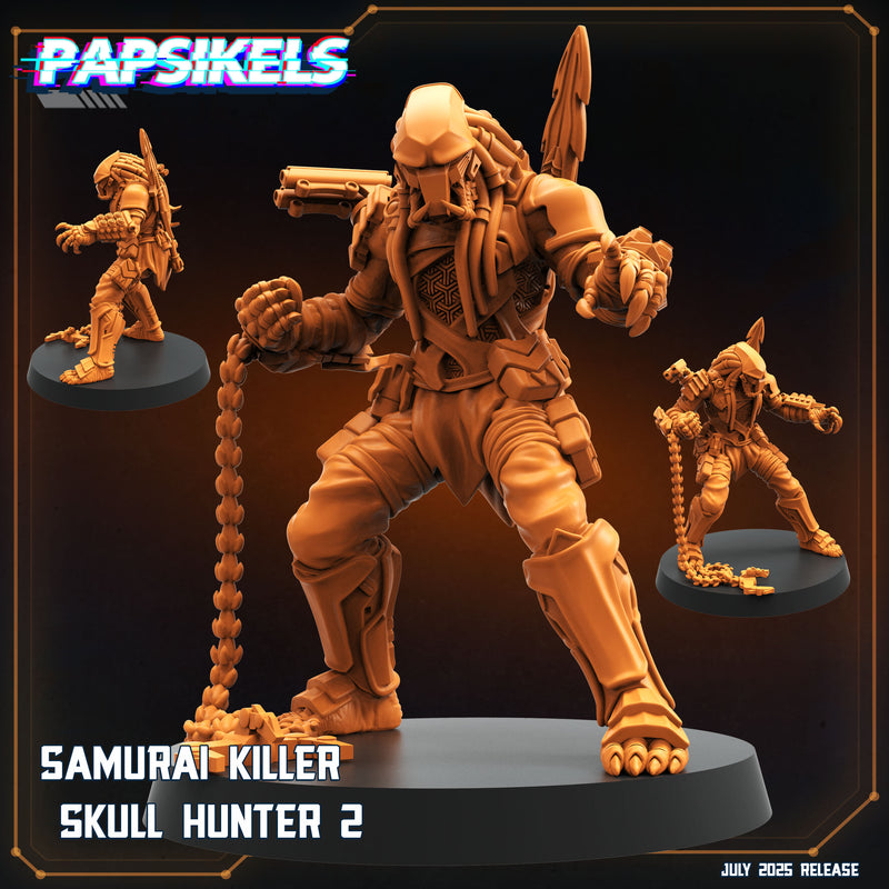 Samurai Killer Skull Hunter Miniatures | Papsikels