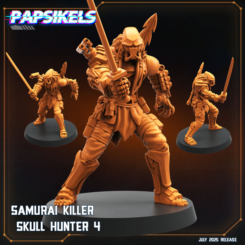 Samurai Killer Skull Hunter Miniatures | Papsikels