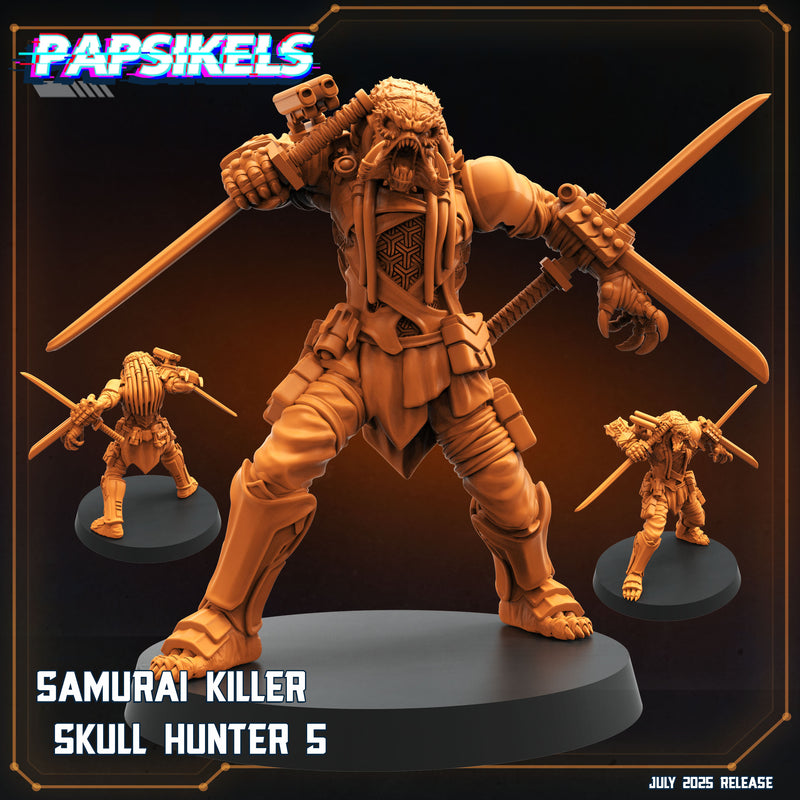 Samurai Killer Skull Hunter Miniatures | Papsikels