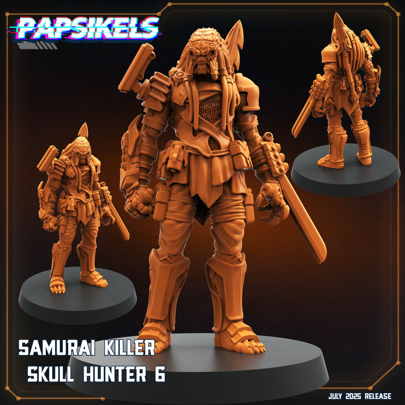 Samurai Killer Skull Hunter Miniatures | Papsikels