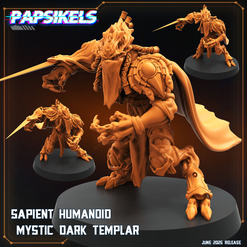 Mystic Dark Templar Miniatures | Aliens Vs Humans XVIII Dark Space | Papsikels