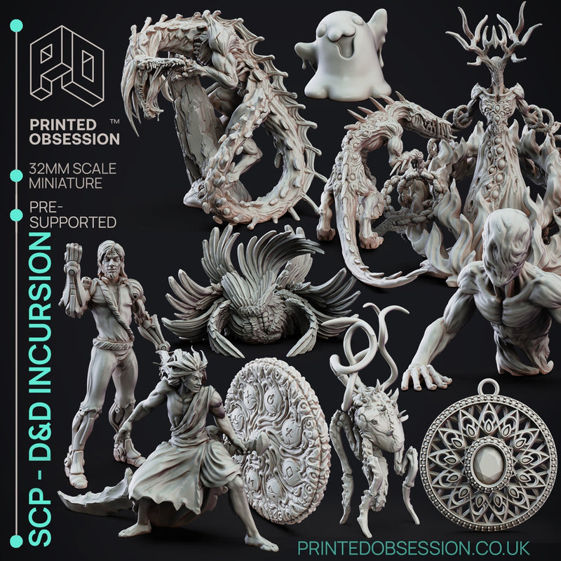 SCP - D&D Incursion Miniatures (Full Set) | Fantasy Miniature | Printed Obsession TabletopXtra