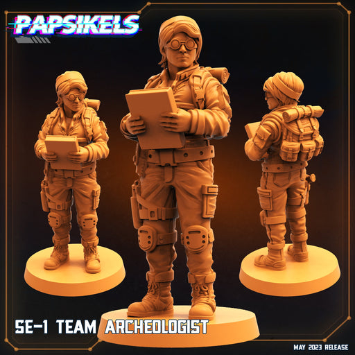 SE-1 Team Archeologist | Star Entrance Into The Multi World | Sci-Fi Miniature | Papsikels TabletopXtra
