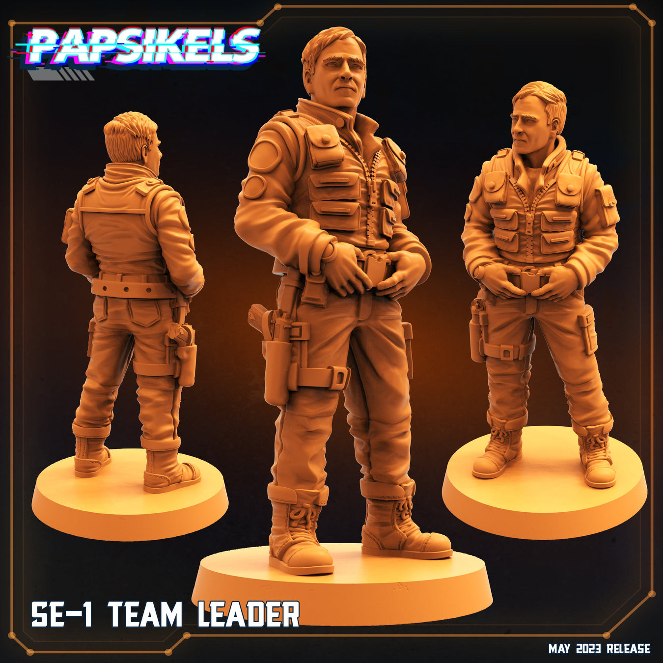 SE-1 Team Leader | Star Entrance Into The Multi World | Sci-Fi Miniature | Papsikels TabletopXtra