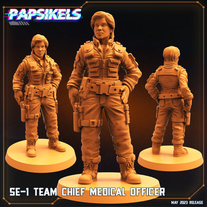 SE-1 Team Medical Officer | Star Entrance Into The Multi World | Sci-Fi Miniature | Papsikels TabletopXtra