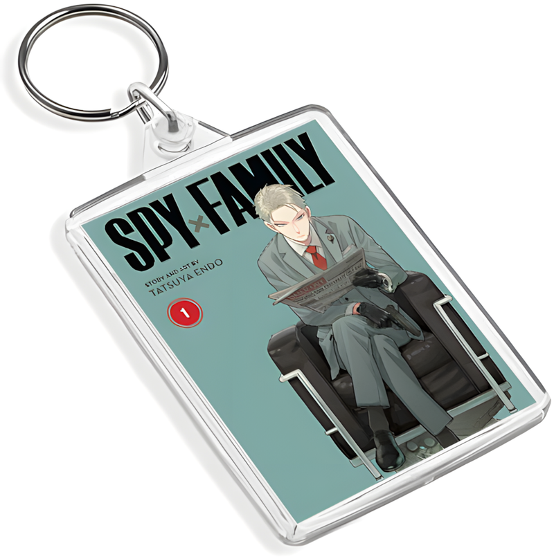 Manga Cover Art Keyring - Dual Sided English / Japanese