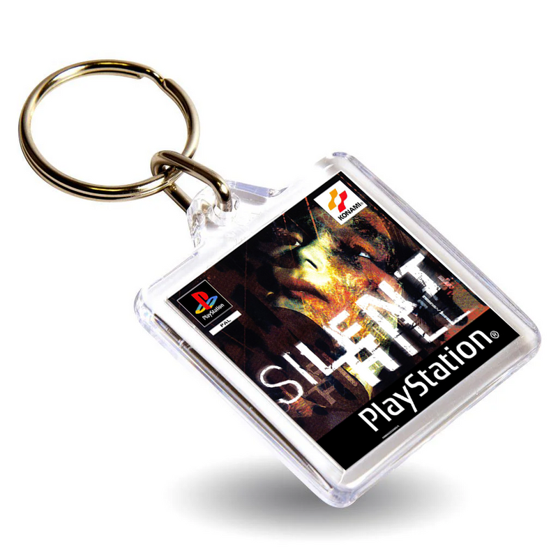 Silent Hill Gen V Inspired Game Cover Art Keyring - Dual Sided Box Art