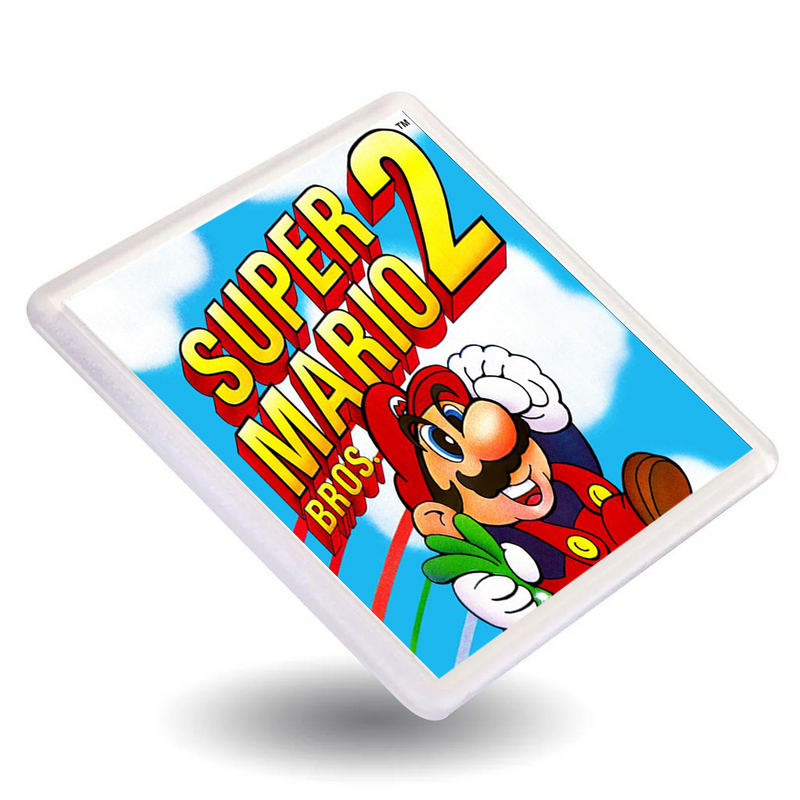 Classic Mario Bros - Retro Gaming Box Art Gift Coasters