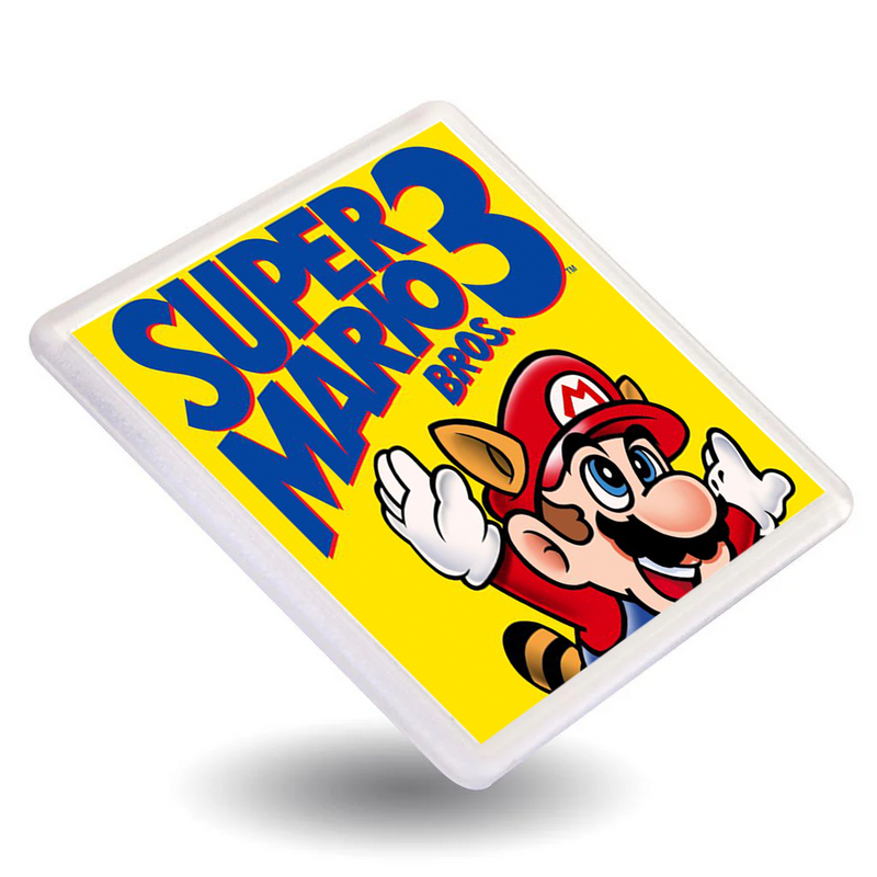 Classic Mario Bros - Retro Gaming Box Art Gift Coasters