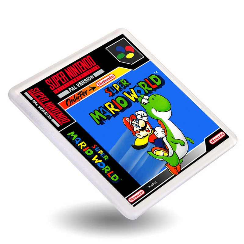 Classic Mario Bros - Retro Gaming Box Art Gift Coasters