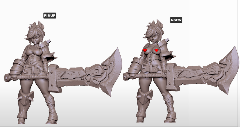 Exiled Soldier Ryven | Fantasy Pin-Up | Gaz Minis