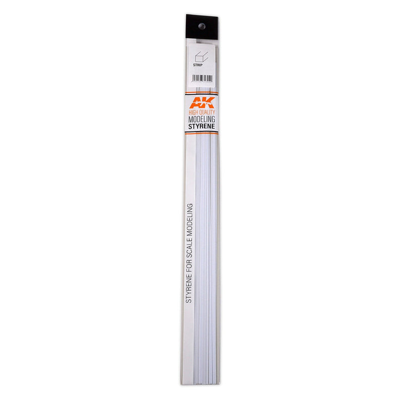 AK Interactive - Strips 0.75 x 0.75 x 350mm - Styrene Strip