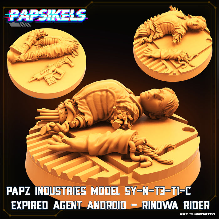 SY-N-T3-T1-C Expired Agent Android Rinowa Rider | Sci-Fi Specials | Sci-Fi Miniature | Papsikels TabletopXtra