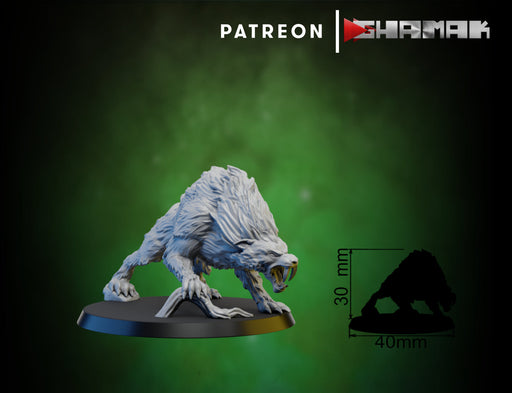 Sabre Wolf 2 | Ogres | Fantasy Miniature | Ghamak TabletopXtra