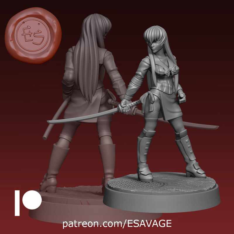 Saeko | Fantasy Miniature | Ethan Savage Studios