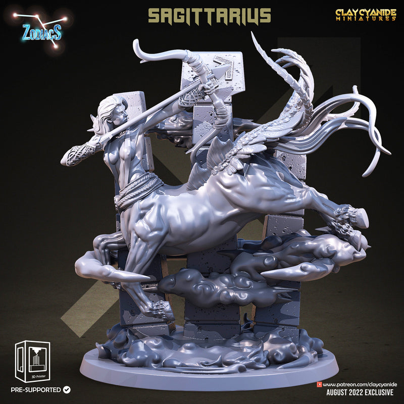 Sagittarius | Zodiacs | Fantasy Miniature | Clay Cyanide TabletopXtra
