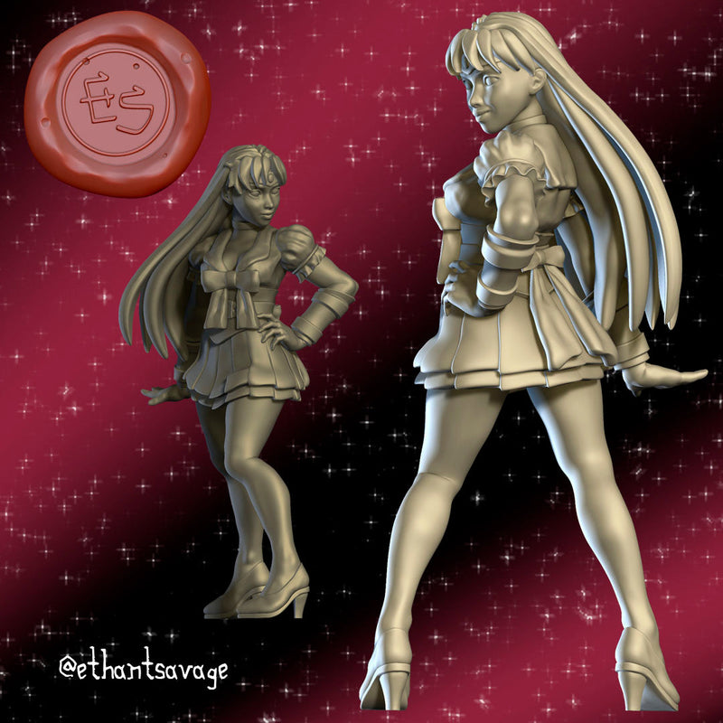 Sailor Scout Miniatures (Full Set) | Sailor Scouts | Fantasy Miniature | Ethan Savage Studios TabletopXtra