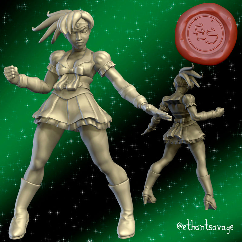 Sailor Scout Miniatures (Full Set) | Sailor Scouts | Fantasy Miniature | Ethan Savage Studios TabletopXtra