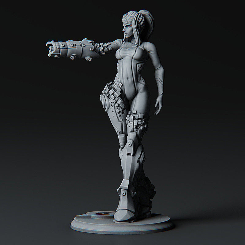 Samus Aran (150mm) | Metroid | Fantasy Miniature | Printed Obsession TabletopXtra