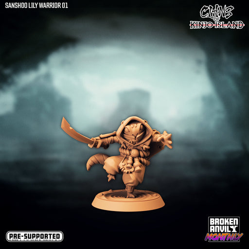 Sanshoo Lily Warrior A | Clans of Kinjo Island | Tabletop RPG Miniature TabletopXtra