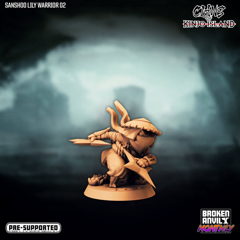 Sanshoo Lily Warrior B | Clans of Kinjo Island | Tabletop RPG Miniature TabletopXtra
