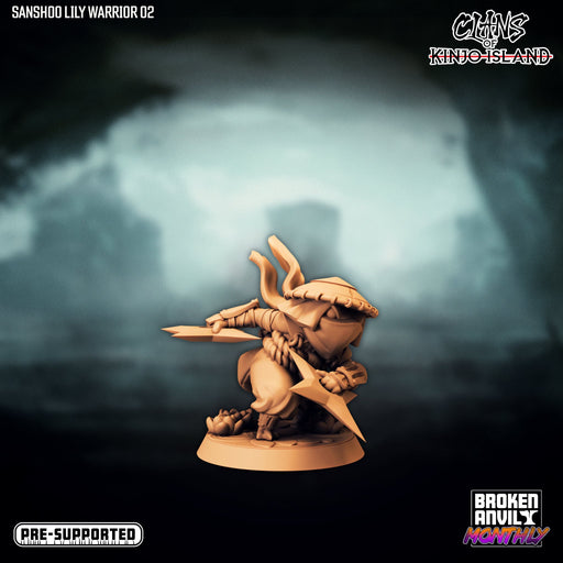 Sanshoo Lily Warrior B | Clans of Kinjo Island | Tabletop RPG Miniature TabletopXtra
