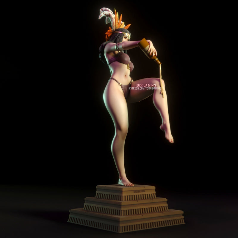 Santanico | Pin-Up Statue Fan Art Miniature Unpainted | Torrida Minis