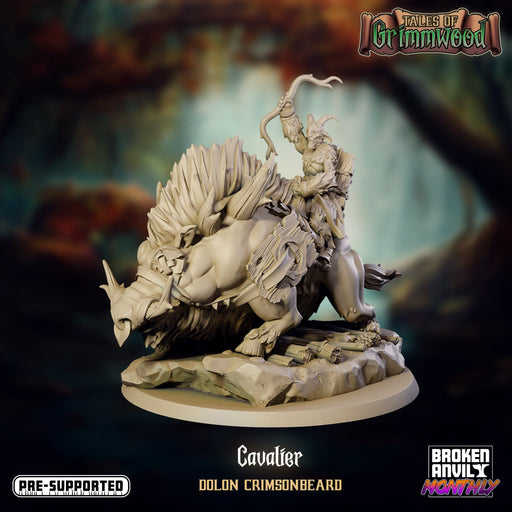 Satyr Cavalier Dolon Crimsonbeard | Tales of Grimmwood | Tabletop RPG Miniature TabletopXtra