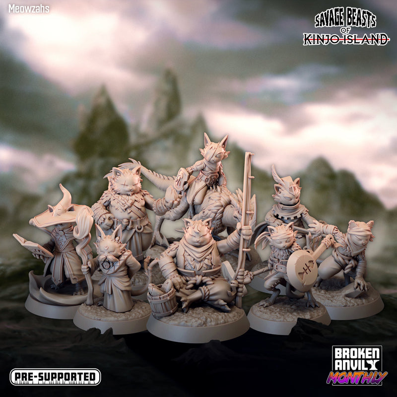 Savage Beasts of Kinjo Island Miniatures (Full Set) | Tabletop RPG Miniature TabletopXtra