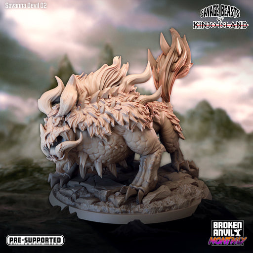 Savanna Devil B | Savage Beasts of Kinjo Island | Tabletop RPG Miniature TabletopXtra