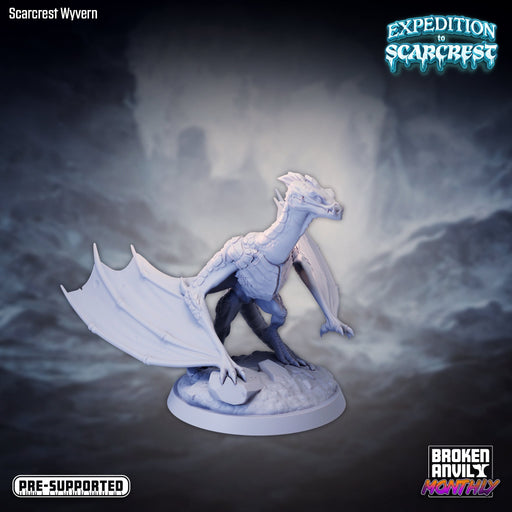Scarcrest Wyvern A | Expedition to Scarcrest | Tabletop RPG Miniature TabletopXtra