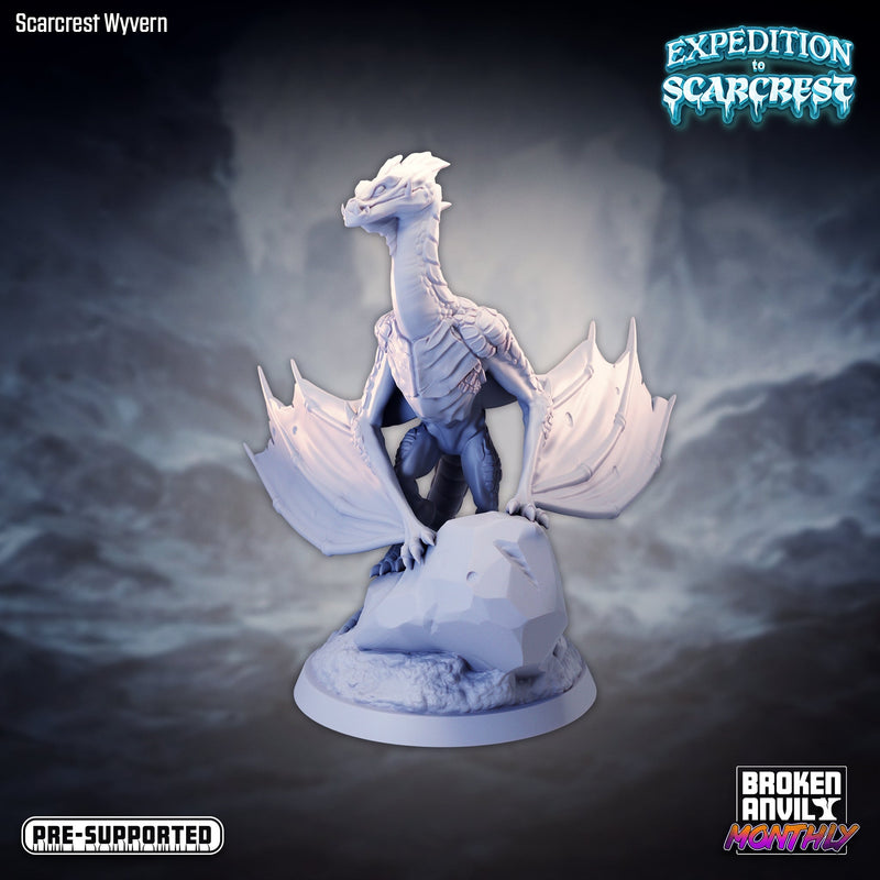 Scarcrest Wyvern B | Expedition to Scarcrest | Tabletop RPG Miniature TabletopXtra