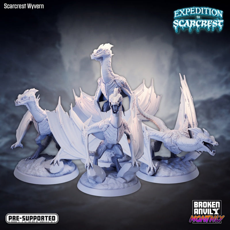 Scarcrest Wyvern Miniatures | Expedition to Scarcrest | Tabletop RPG Miniature TabletopXtra