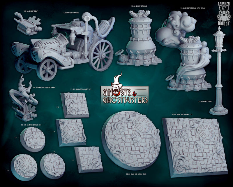 Scenery Miniatures | Ghosts & Ghostbusters | Fantasy Miniature | Drunken Dwarf TabletopXtra