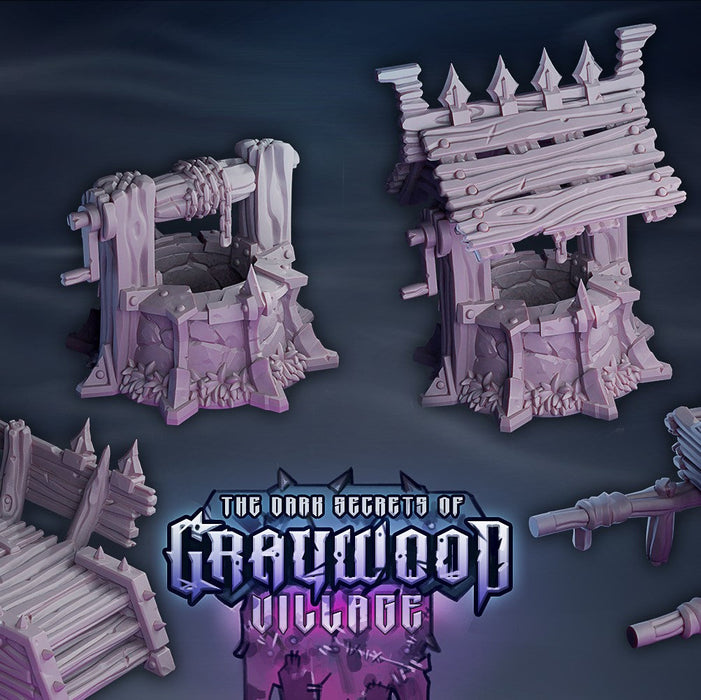 Scenery Miniatures | Graywood Village | Fantasy Miniature | Drunken Dwarf TabletopXtra