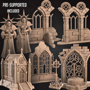 Scenery Pack | Battle Sisters Part 2 | Fantasy Miniature | Bite the Bullet TabletopXtra