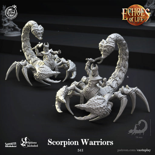 Scorpion Warrior A | Echoes of Life | Fantasy Miniature | Cast n Play TabletopXtra