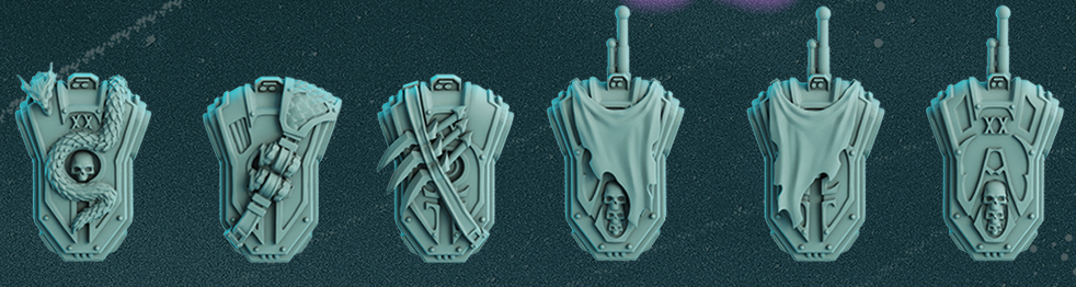 Space Warrior Back Pack Set | Scylla Legion | DakkaDakka | Sci-Fi Grimdark Custom Bitz Wargaming Miniatures 28mm 32mm
