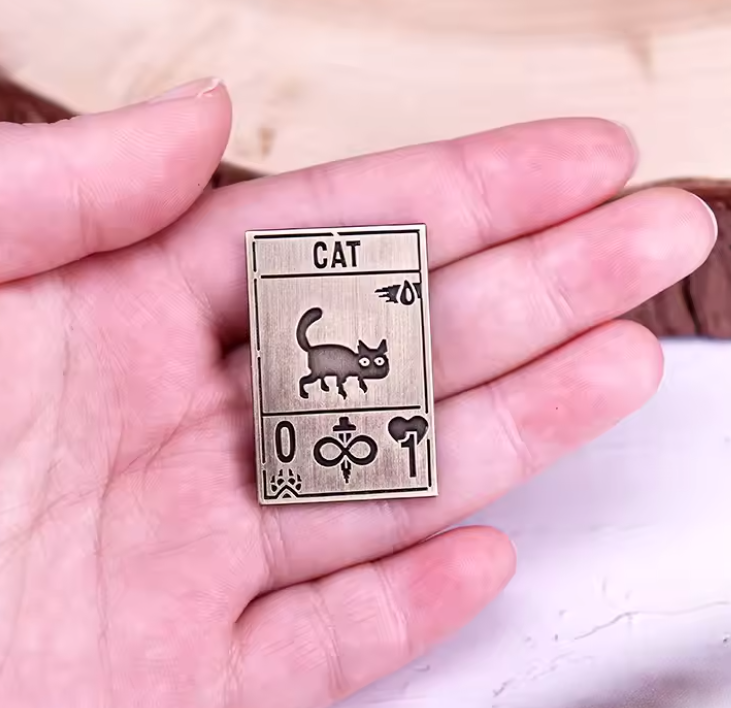 Inscryption Inspired Squirrel Metal Pin Badge