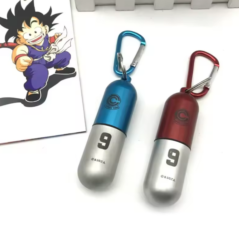 Engraved Anime Capsule Prop - Metal Aluminium Keyring