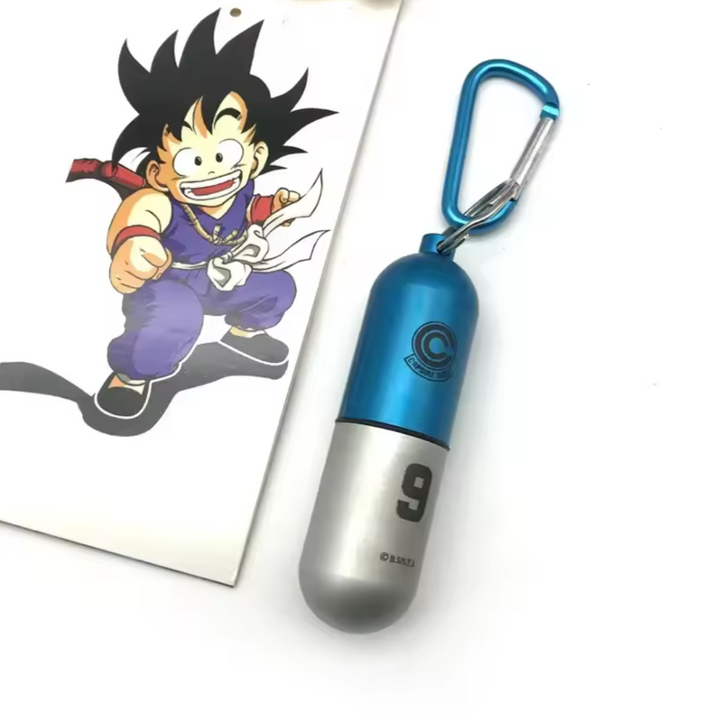 Engraved Anime Capsule Prop - Metal Aluminium Keyring