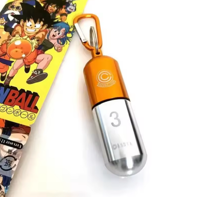 Engraved Anime Capsule Prop - Metal Aluminium Keyring
