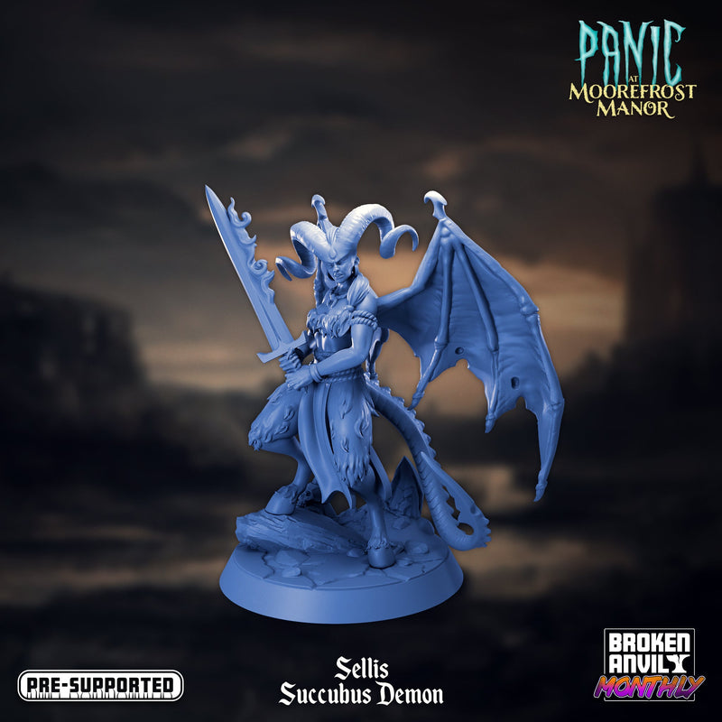 Sellis Succubus Demon | Panic at Moorefrost Manor | Tabletop RPG Miniature TabletopXtra