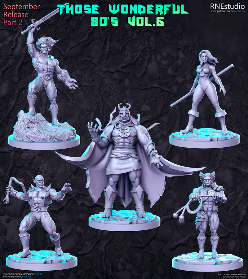 Those Wonderful 80's Vol 5 Miniatures | Fantasy Miniature | RN Estudio